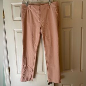 LOFT Pink Ankle Cropped Pants